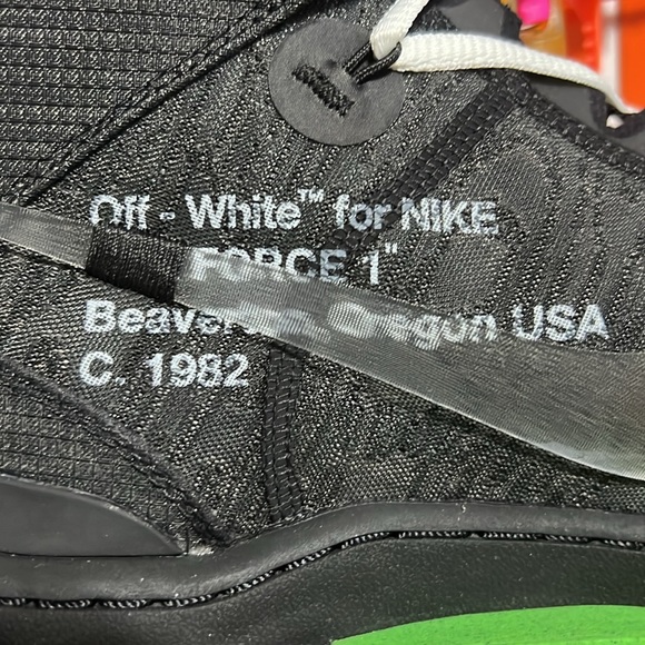 Nike Air Force 1 Mid X Off White Colab. NWT Size 11
(black) - Picture 7 of 13